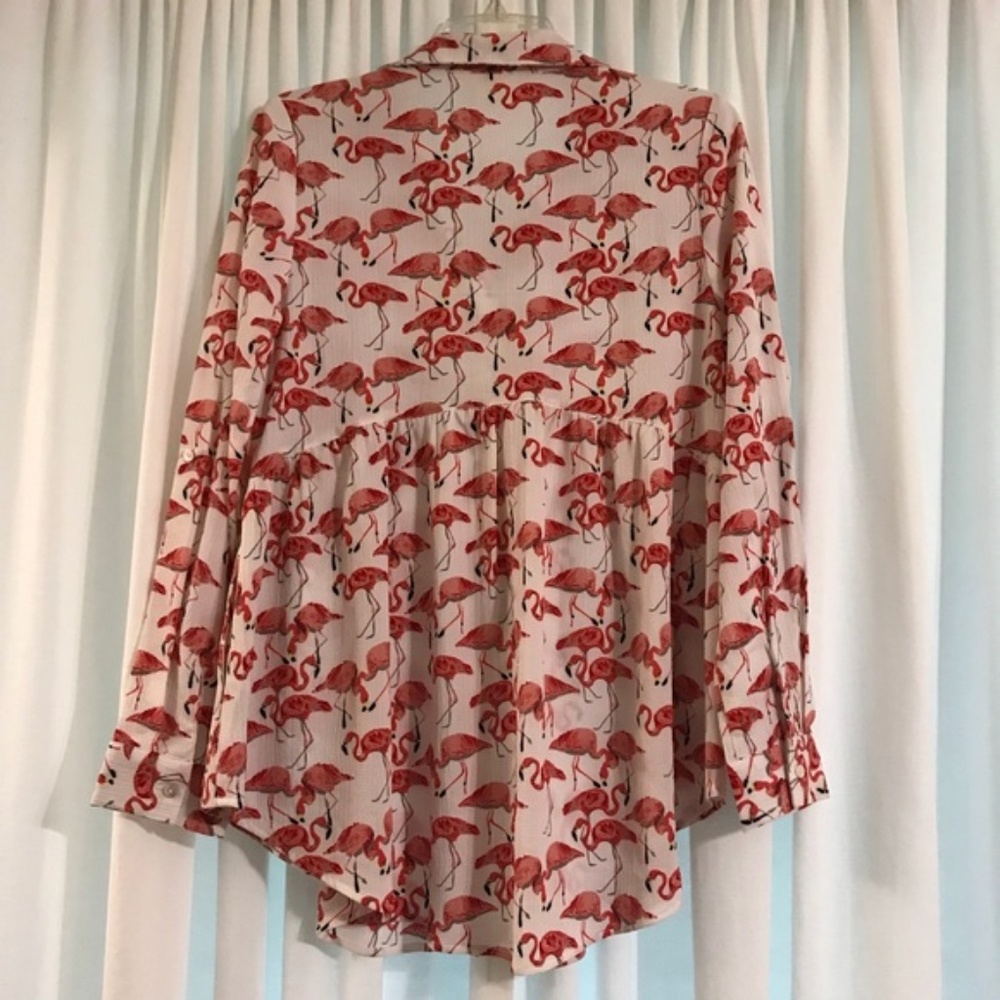 Entro Flamingo button blouse - Picture 3 of 3